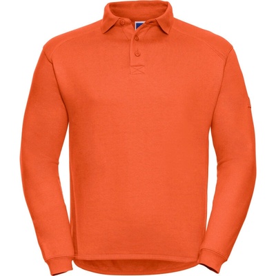 Russell Unisex mikina s golierom R-012M-0 Orange