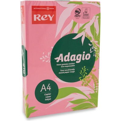 REY Копирна хартия Rey Adagio Candy, A4, 80 g/m2, розова, 500 листа