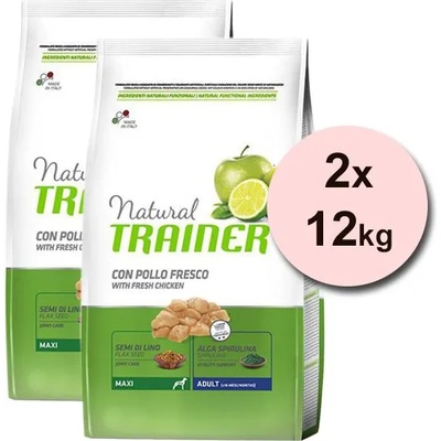 Natural Trainer Natural Adult Maxi, пиле 2 x 12 кг