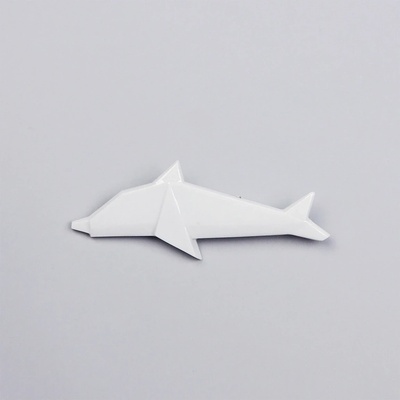 StehlikDesign brož Delfín bílá 0145