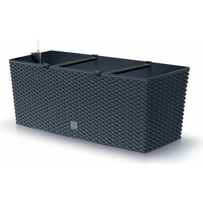 Prosperplast Kvetináč Rato Case vrátane zavlažovacieho systému - antracit - D 80 cm