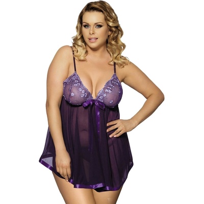 Sexy Elephant® Голям размер лилава риза Mysterious Love, XXXL