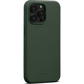 Woolnut kožený iPhone 15 Pro Max tmavě zelené