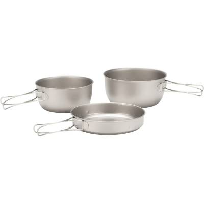 Snow Peak Комплект съд Snow peak 3 Piece Titanium Cook Set Cooking set - Titanium - размер One Size (532-2682-0111)