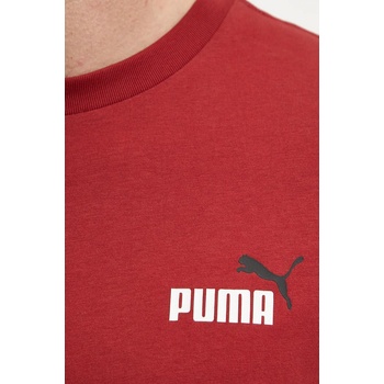 PUMA Памучна тениска Puma в червено с меланжов десен 674470 (674470)