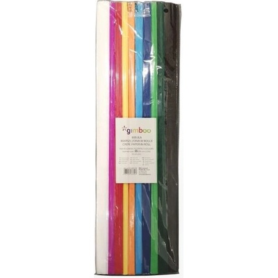 Krepový papier Gimboo 50x200cm mix farieb