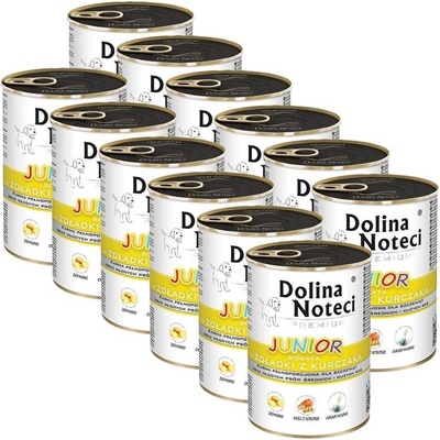Dolina Noteci Premium Junior Dog Rich in Chicken Gizzards 12 x 400 g