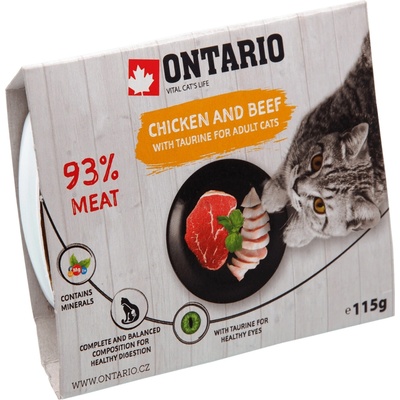 ONTARIO Chicken & Beef with Taurine 115 g