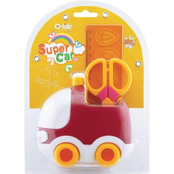 O-Life Органайзер-кола, със стикери, червен (1060180005)