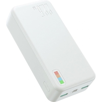 JOYROOM Dazzling Series Fast Charging Power Bank 30000 mAh 22.5W - преносима външна батерия с USB-C порт, и 2xUSB-A изхода (бял) (D66179)