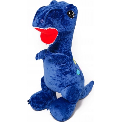 VELKÝ DINOSAURUS EDI TMAVĚ MODRÝ 55 cm