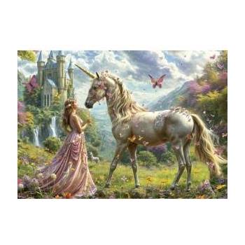Educa Puzzle 500 pieces. Fairy, unicorn and butterfly
