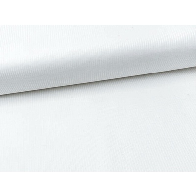 Mirtex Látka SATEEN 150/100 Bílá 2mm hotelový pruh šíře 285cm Zbytková metráž