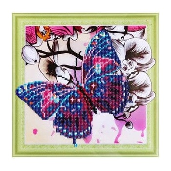 Collection D'Art Collection D`art - Картина с частична диамантена мозайка - Пеперуда (AX303002)