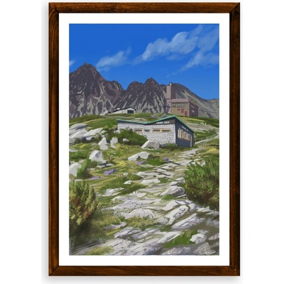 Poster Skalnatá chata - Poster A3 + čierny rám (46,8€)