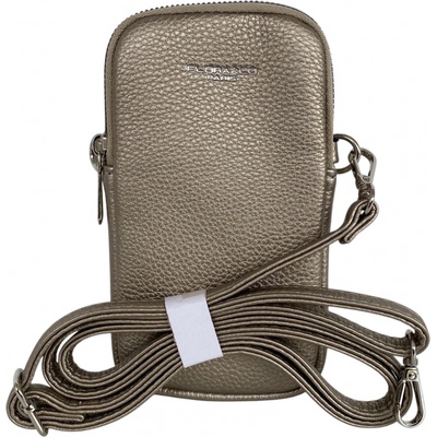 FLORA & CO dámská crossbody kabelka taupe metalíza
