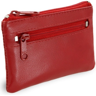 Červená kožená dvouzipová 619 0370 31