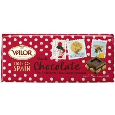 Valor Dark Chocolate Almonds 250 g