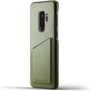 Mujjo Кожен калъф с джоб Mujjo за Galaxy S9 Plus, маслинен (MUJJO-CS-101-OL)
