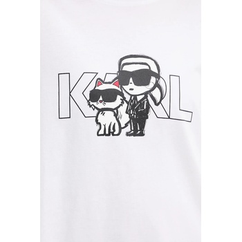 Karl Lagerfeld Памучна тениска Karl Lagerfeld IKON (A3W17084)