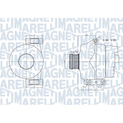 Alternátor MAGNETI MARELLI 063731934010
