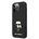 KARL LAGERFELD Ikonik Saffiano Leather Case - дизайнерски кожен кейс за iPhone 13 Pro Max (черен)