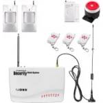  IP-AP013 - безжична, GSM, аларма за дома, 2 датчикa за движение, 1 МУК за врата, 3 дистанционни (IP-AP013)