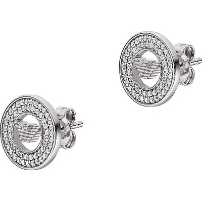 Emporio Armani Módne strieborné náušnice s kubickou zirkóniou EG3587040