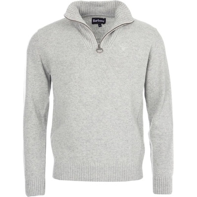 Barbour zapínací sveter Barbour Essential Lambswool Half Zip grey