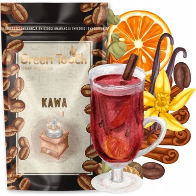 Green Touch mletá chuťová vianočná ZIMNÁ OHRIEVAČKA arabica 200 g