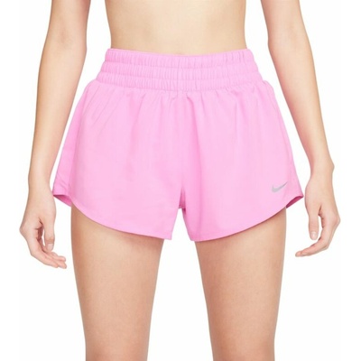 Nike dámské tenisové kraťasy Dri-Fit One 3in playful pink/reflective silver růžový