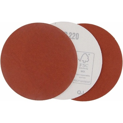 Brúsny papier so suchým zipsom 125mm, P220, 3ks