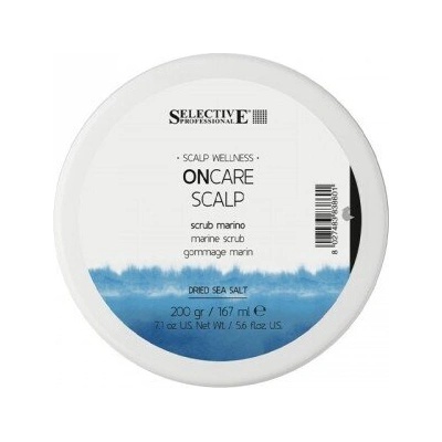 ДЪЛБОКО ДЕТОКСИКИРАЩА СКРАБ С МОРСКА СОЛ ЗА СКАЛП selective professional oncare scalp marine scrub 200g