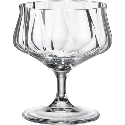 Crystal Bohemia Cettia optic poháre na zmrzlinu 6 x 295 ml
