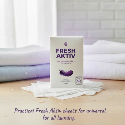 FRESH AKTIV prací papírky (proužky) 50 ks