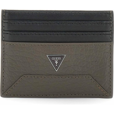 Guess Kožené pouzdro na karty SMBAGRLEA25-DKB