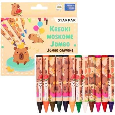 CreativeToys voskovky Jumbo kapibara 12 ks