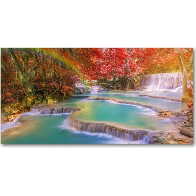 Foto obraz sklo tvrzené kaskáda 100x50 cm