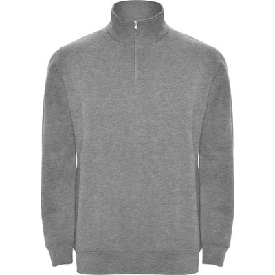 Aneto mikina so štvrtkovým zipsom Marl Grey