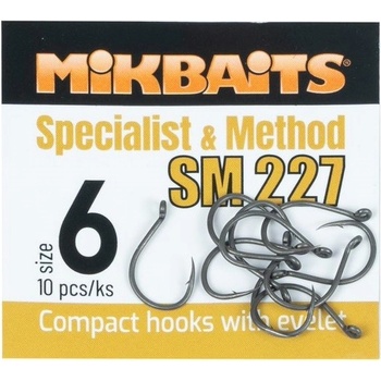 Mikbaits Specialits & Method SM 227 Hook veľ.6 10 ks