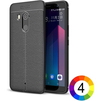 Image 1 of HTC U11 Plus Удароустойчив Litchi Skin Калъф и Протектор