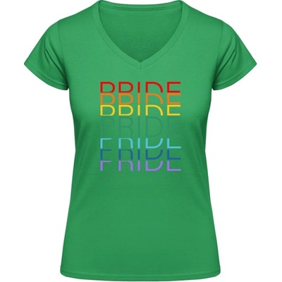 Soft Style V Tričko Gildan Dúhový dizajn Pride Pride Pride Irish Green