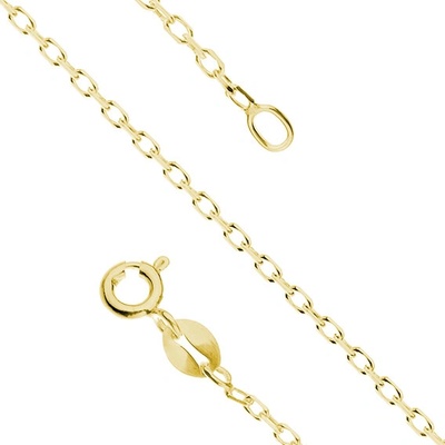 Olivie Strieborná retiazka rolo gold 4969