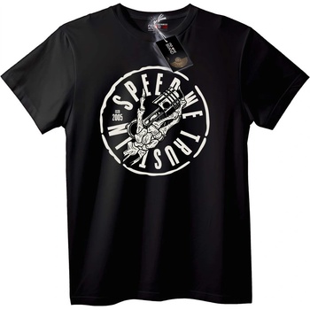 NOONEBRAND Тениска Speer We Trust с Поршен - S, White