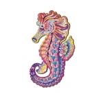 Rila Crafts Дървен цветен пъзел под формата на Морско конче Rila Crafts, Размер А3 (R1-11F) - potrebno