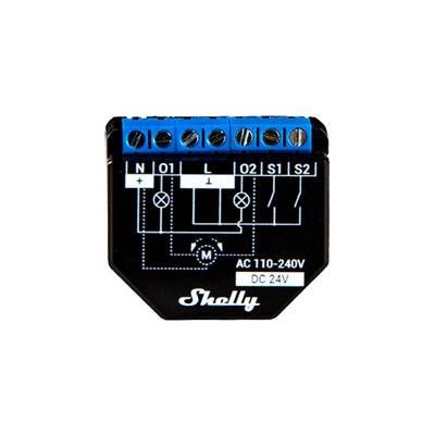Shelly PLUS 2PM 2-channel Controller with Power measurement, WiFi/Bluetooth