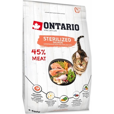 Ontario cat Sterilized Salmon 400 g