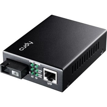 Cudy Медиа конвертор Cudy MC100GSB-20A, 10/100M/1000Mbps, 1x 10/100/1000 Mbps RJ45, 1x 1.25 Gbps SC Fiber (MC100GSB-20A)