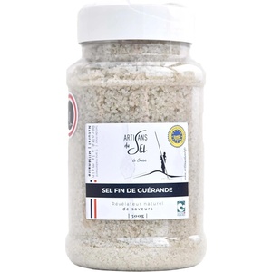 Artisans du Sel‍ Фина морска сол от Геранд PVC опаковка 500 g | Artisans du Sel‍ (000929 (SBETF500) ART DU SEL)