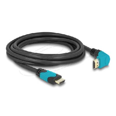 Кабел HDMI, 90°, 48 Gbps 8K 60 Hz, 3 м (DELOCK-86993)